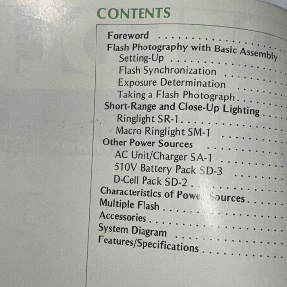 SPEEDLIGHT‎ UNIT for NIKON Cameras Instruction Manual - Picture 4 of 10